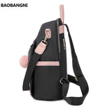 Women Backpacks Panelled Oxford Back Bag Pack Female Backbag School Bags