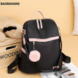 Women Backpacks Panelled Oxford Back Bag Pack Female Backbag School Bags