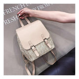 Straw Shoulder Bag Weaving Travel Bag Summer Beach Rucksack