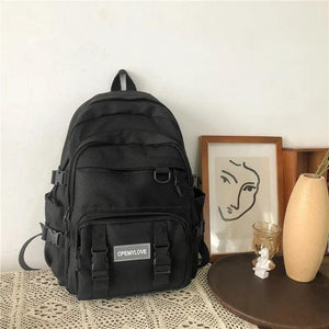 Nylon Women Backpacks Waterproof Rucksack for Teen Girls School Bag