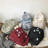 Nylon Women Backpacks Waterproof Rucksack for Teen Girls School Bag