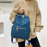 Women's Oxford Schoolbag Rucksack Shoulder Bag