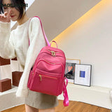 Women's Oxford Schoolbag Rucksack Shoulder Bag