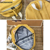 Women Letter Patchwork Sweet Students Preppy Backpack