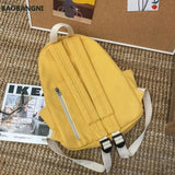 Women Letter Patchwork Sweet Students Preppy Backpack