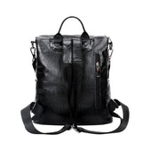 Women Backpacks Leather Rivet Student School Bag