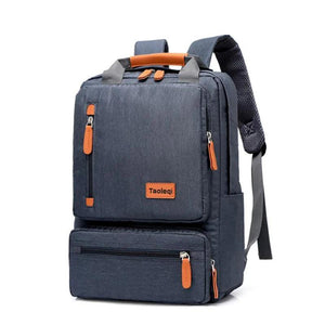 Waterproof Laptop Backpack Light 15in Bag Anti-theft Travel Gray