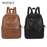 Vintage PU Backpack Waterproof Leather Rucksack Bag for Women