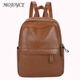 Vintage PU Backpack Waterproof Leather Rucksack Bag for Women