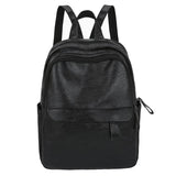 PU Backpack Retro Large Capacity Waterproof Leather Travel Rucksack Bag