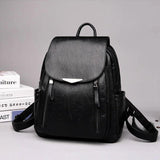 Large Capacity Soft Leather Lady Backpack