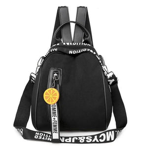 Women Casual Letter Backpack Multi-Function Travel Bag