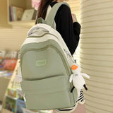 Green Laptop College Backpack for Women