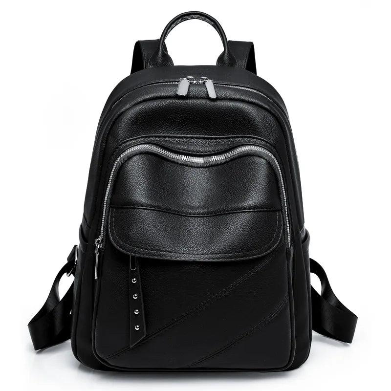 Women Classic Backpack Purses High PU Leather Rucksack for Female Bagpack