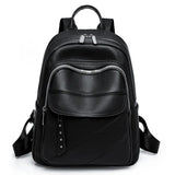 Women Classic Backpack Purses High PU Leather Rucksack for Female Bagpack