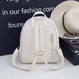 Small Fresh Tassel Rivet PU Leather Shoulder Bag for Girls