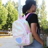 Sequins Unicorn Backpack Large Capacity Bag Student School Book Bag