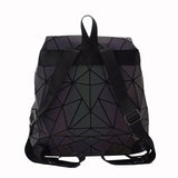 Luminous Backpack Geometric School Bag For Teens