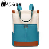 LADSOUL Oxford Waterproof Women Backpack Laptop Large Capacity Shoulder Bags