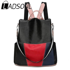 LADSOUL Women Large-capacity Backpack Travel Bag Casual School Bags