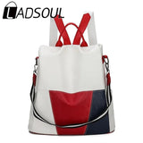 LADSOUL Women Large-capacity Backpack Travel Bag Casual School Bags