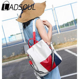 LADSOUL Women Large-capacity Backpack Travel Bag Casual School Bags