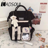 Women Waterproof Candy Colors Schoolbag High Students Leisure High Capacity