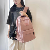 Women Backpack Solid Multi-pocket Bag Casual Large Capacity Travel Backpack