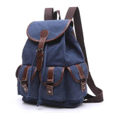 Hot Lady Canvas Travel Backpack Student School Bag