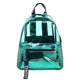 Clear PVC Women Backpack Transparent School Bag for Girls