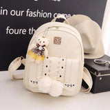 Women's PU School Backpack for Girls Travel