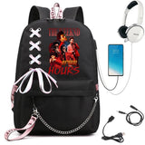 The Weeknd Schoolbags Girls Boys Backpack Harajuku High-capacity Backpacks