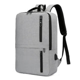 Men's Stylish Waterproof Backpack with USB Port for 15.6 Laptop