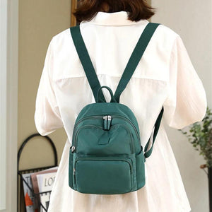 Casual Waterproof Nylon Backpack for Women