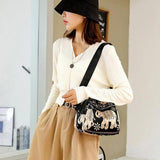 Girls Nylon Backpack Bags Shell Shoulder Floral Animal Print