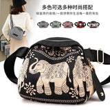 Girls Nylon Backpack Bags Shell Shoulder Floral Animal Print