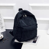 Women Corduroy School Backpack for Teens Girl