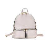 Women's Soft Handle Backpack Solid Zipper Large Capacity Shoulder Bag