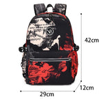 Women's Patchwork Backpack Oxford School Bag Travel Backpacks Mochila
