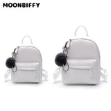 Mini Women Backpacks Soft PU Leather College Students Bags Teen Girls