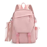 2Pcs/set Waterproof Nylon Backpack School Bag for Girls Boys Large Capacity