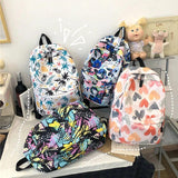 Graffiti Printing Women's Backpack College Student School Bags