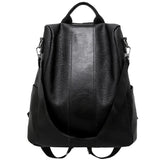 Women PU Leather Backpack Colorful Rucksack