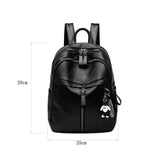 Casual Backpack for Women with Bear Pendant
