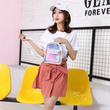 Clear PVC Jelly School Backpack for Teenage Girls