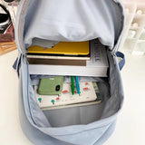 Transparent Casual Backpack for Girls with Side Pockets