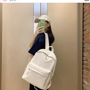Women Nylon Backpack Teenager School Bags Female