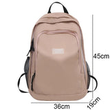 Big Student Backpack Letter Rucksack Girls School Bag High Capacity Women Backpa