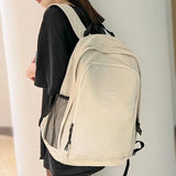 Big Student Backpack Letter Rucksack Girls School Bag High Capacity Women Backpa