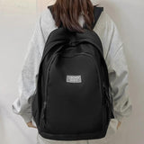 Big Student Backpack Letter Rucksack Girls School Bag High Capacity Women Backpa